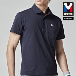 엠리밋 남성 반팔 카라 티셔츠 네이비 - LGTST52162